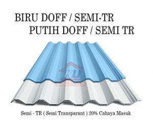 Atap Dingin Rooftop Warna Putih Doff Dan Semitransparant Harga Permeter
